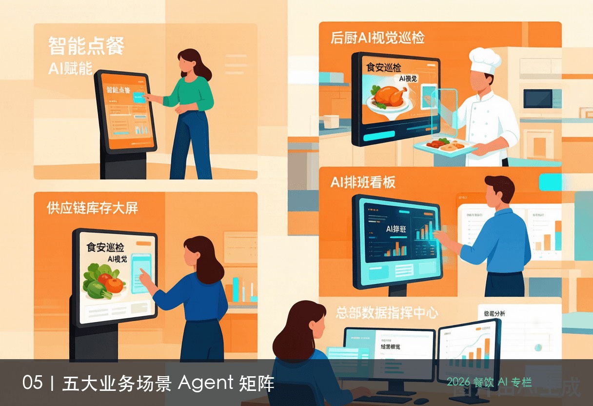 五大场景 Agent 矩阵生态全景